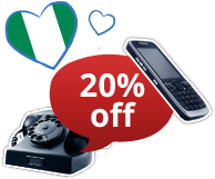 20% off to Nigeria